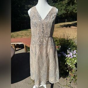 Stunning sequined dress.
